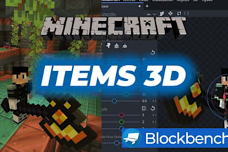 do minecraft 3d model in blockbench with animation, bedrock addon, addon