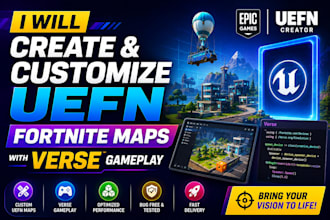 create and customize uefn fortnite maps with verse gameplay, game development