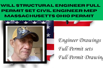 structural engineer full permit set civil engineer mep massachusetts ohio permit