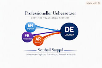 manually translate english to german and german to english