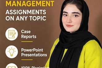 write business reports, case studies and management research