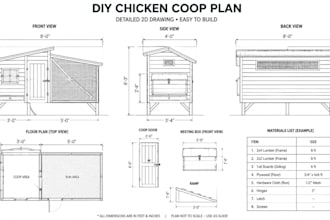 design DIY woodworking plans and chicken coop blueprints