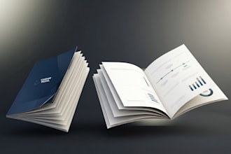 design a professional company profile and corporate brochure