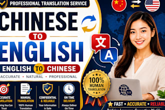professionally translate chinese and english