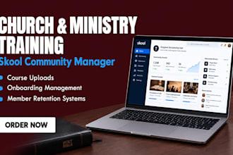 do church ministry skool community setup online course creation spiritual growth
