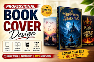 design illustrated book, storybook, ebook and KDP covers