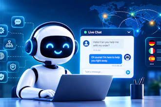 set up and automate your live chat with ai chatbot workflows