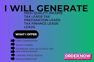 generate accounting lead tax