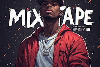 design an attractive mixtape or album cover