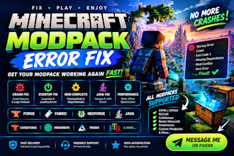 minecraft modpack black screen crash fix forge fabric neoforge mod conflict