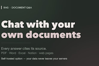 build a custom ai chatbot trained on your documents and data