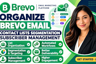 organize brevo email contact lists segmentation subscriber management