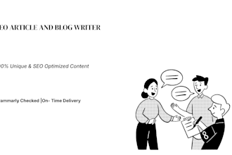 write SEO blog articles and product descriptions