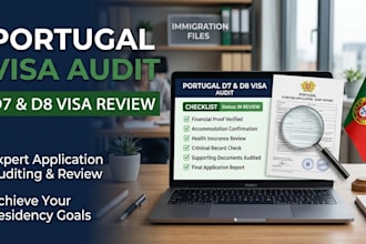 review and audit your portugal d7 or d8 visa application documents