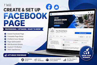 create and setup facebook page