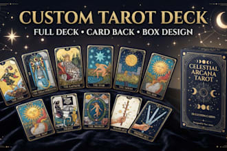 create tarot deck and custom card design