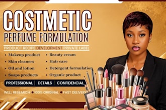 write ebook, article and contents on costmetics formulation, detergents