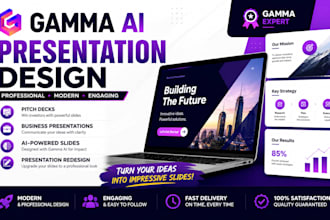design a professional gamma ai presentation, pitch deck, design a professional