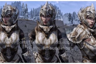 make or ports ffxiv asset mod, armor, weapon, or skyrim, fallout 4 mods