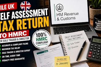 file UK self assessment tax return to hmrc for sole trader and director