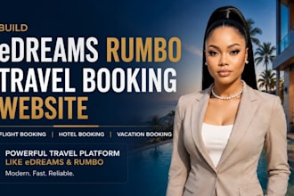 build edream raumbo travel booking flight hotel booking website