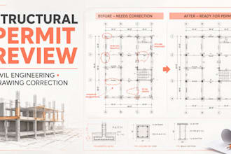 civil structural engineering review and permit correction