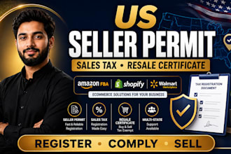 register US seller permit, sales tax permit, resale certificate, boi compliance