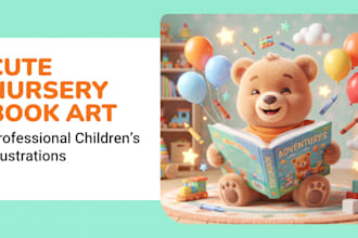illustrate children story book illustrations for kids, nursery or children story