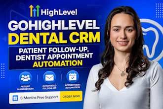 do gohighlevel dental CRM, dentist appointment booking funnel, patient follow up