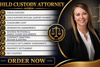 draft divorce petitions, motions, responses and family court documents