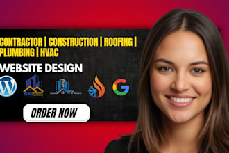 seo friendly contractor, construction, plumbing, roofing, hvac website design