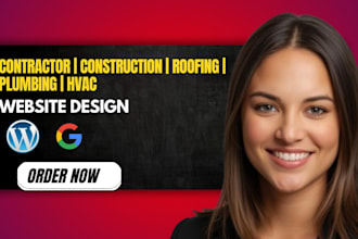 seo friendly contractor, construction, plumbing, roofing, hvac website design