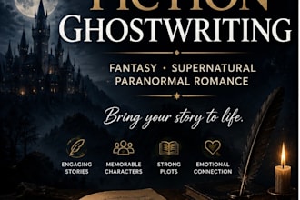 ghostwrite your fantasy, supernatural or paranormal romance