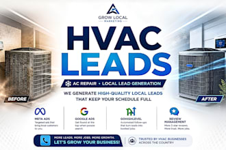 generate hvac leads, ac repair leads via facebook and google ads