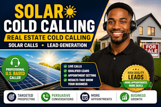 real estate cold calling, solar cold calling, cold caller and telemarketing