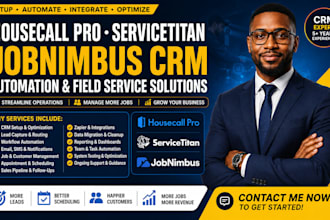 setup housecall pro servicetitan crm automation field service jobnimbus hvac crm