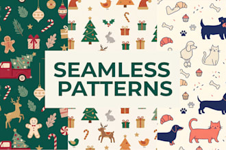 create seamless pattern design for fabric textile wallpaper