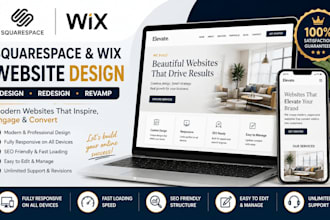squarespace website design squarespace redesign wix website design wix redesign