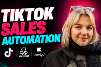 tiktok shop, manychat and klaviyo integration to automate sales for dtc brands