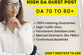 manual high quality guest post seo backlinks