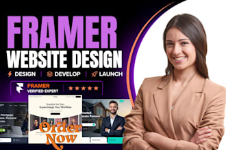 design a figma to framer website for your coaching or consulting, small business