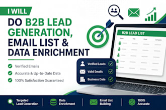 do b2b lead generation, email list building and data enrichment