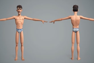 fix 3d model and rig in blender