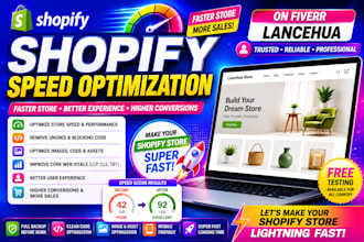 increase fix shopif store page speed improve shopify speed up slow shopify speed