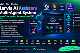 fix jarvis ai assistant multi agent dashboard openclaw n8n automation vps xenbar
