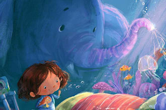 draw illustrations for children book