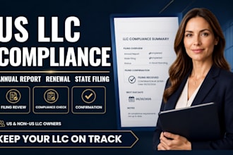 handle US llc annual reports, renewal and state compliance