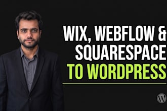 clone your wix, squarespace, or webflow site to wordpress