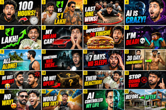 design high CTR youtube thumbnails