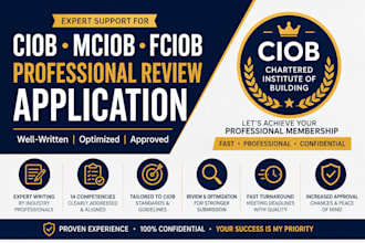 write, review, and optimize your ciob, mciob, or fciob professional review